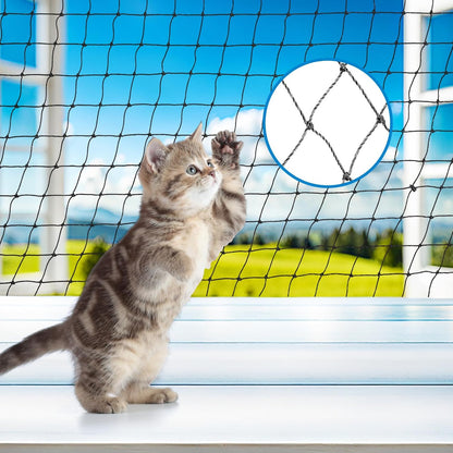 MorningRo steel reinforced cat netting for balcony safety view