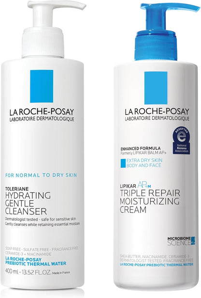 La Roche-Posay Lipikar AP+MAX Triple Repair Moisturizing Body Cream | Face & Body Lotion for Dry Skin with Shea Butter & Niacinamide | Gentle Moisturizer for Very Dry, Rough & Sensitive Skin - Image 13