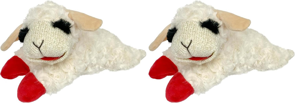 Multipet Lamb Chop Dog Plush Toy - Squeaky Toy for Small & Medium Dogs - Extra Soft Plush - Stuffed Animal for Cuddling & Playing (10", Cream, 5 Squeakers) - Image 15
