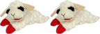 Multipet Lamb Chop Dog Plush Toy - Squeaky Toy for Small & Medium Dogs - Extra Soft Plush - Stuffed Animal for Cuddling & Playing (10", Cream, 5 Squeakers) - Image 15
