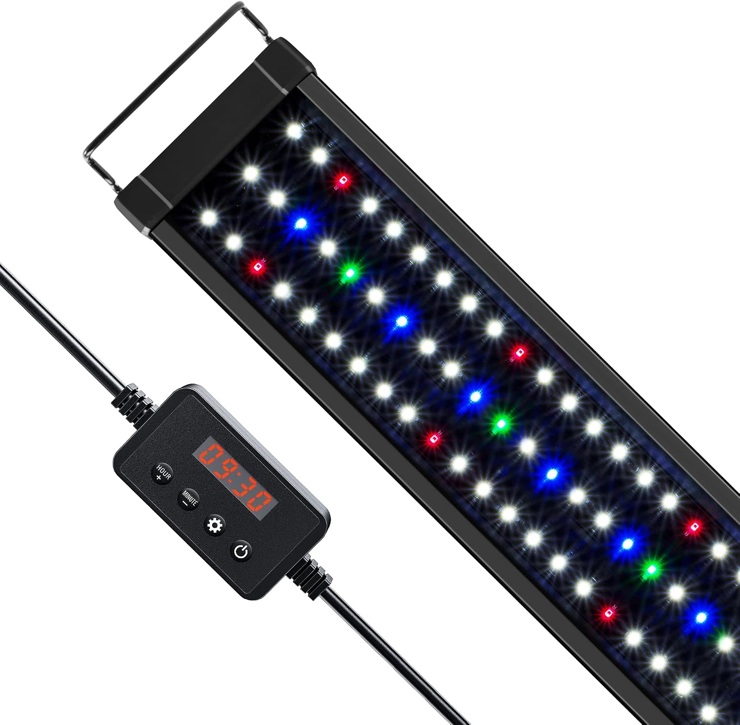Nicrew aquarium light displaying sunrise lighting cycle