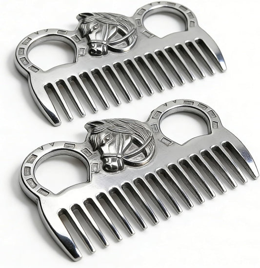 Ergonomic handle design of Zswinatw horse grooming comb