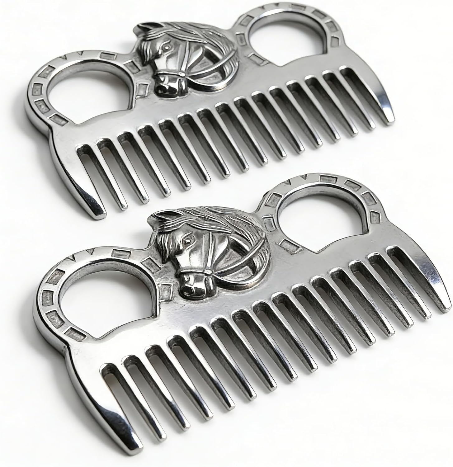 Ergonomic handle design of Zswinatw horse grooming comb