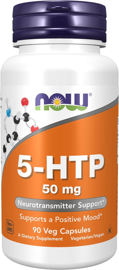 NOW Foods Supplements, 5-HTP (5-hydroxytryptophan) 50 mg, Neurotransmitter Support*, 30 Veg Capsules - Image 10