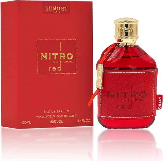 Dumont Nitro Red Eau De Parfum bottle front view luxury men perfume