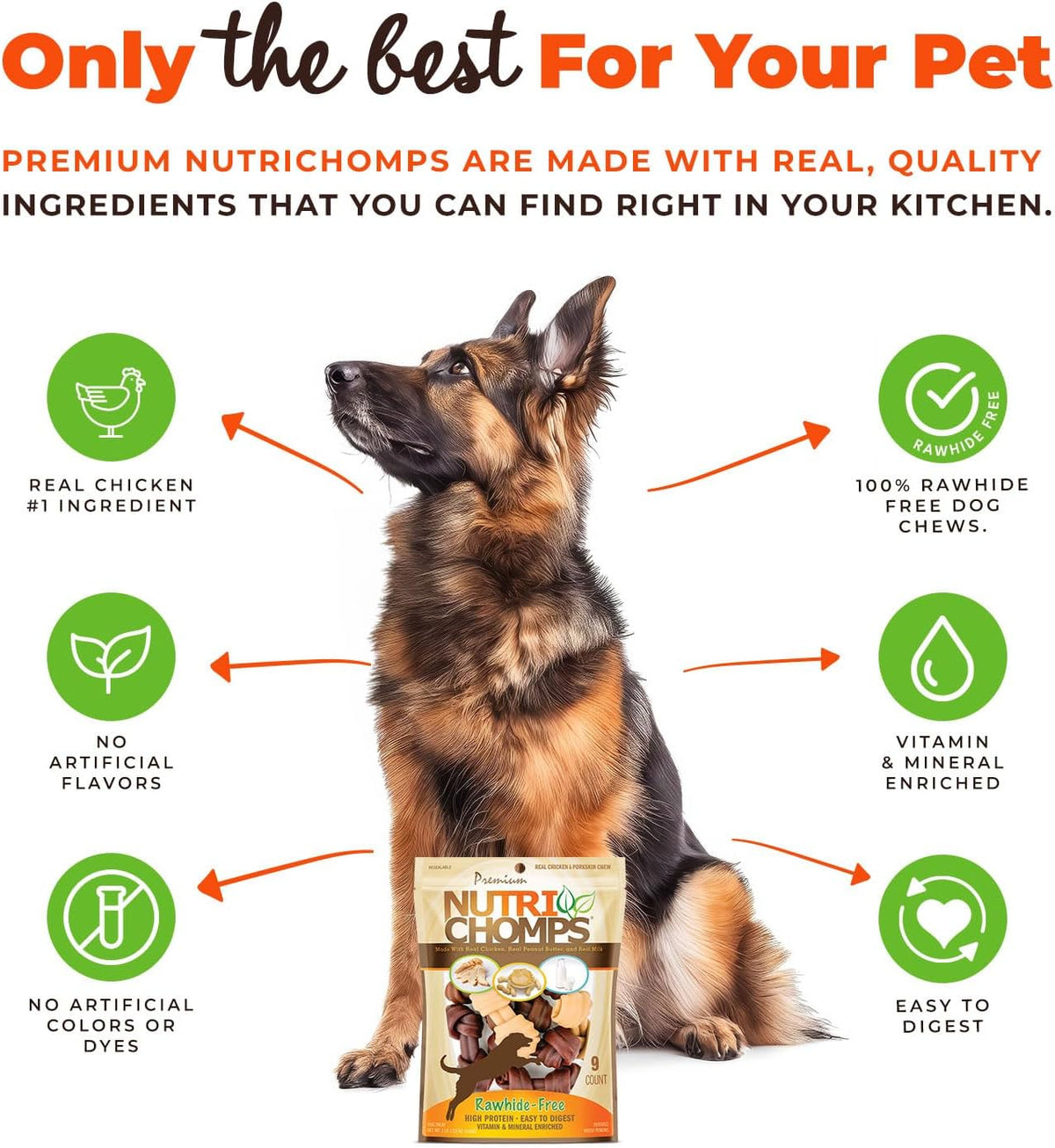 NutriChomps 4 inch knotted bones premium pet treats for small dogs