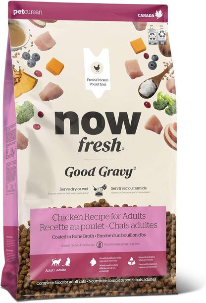Now Fresh Good Gravy Adult Dry Cat Food, Salmon, 3 lb | Chicken-Free & Grain-Free Bone Broth Coated Kibble with Real, Fresh Meat to Support Hydration, Digestion & Weight Management - Image 11