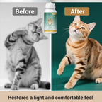 Back label instructions on the imported Luxekem feline worm treatment formula