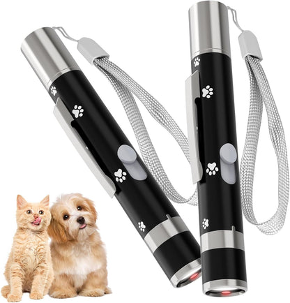 OUMSIS interactive pet trainer complete packaging details showing the included lanyard and clip.