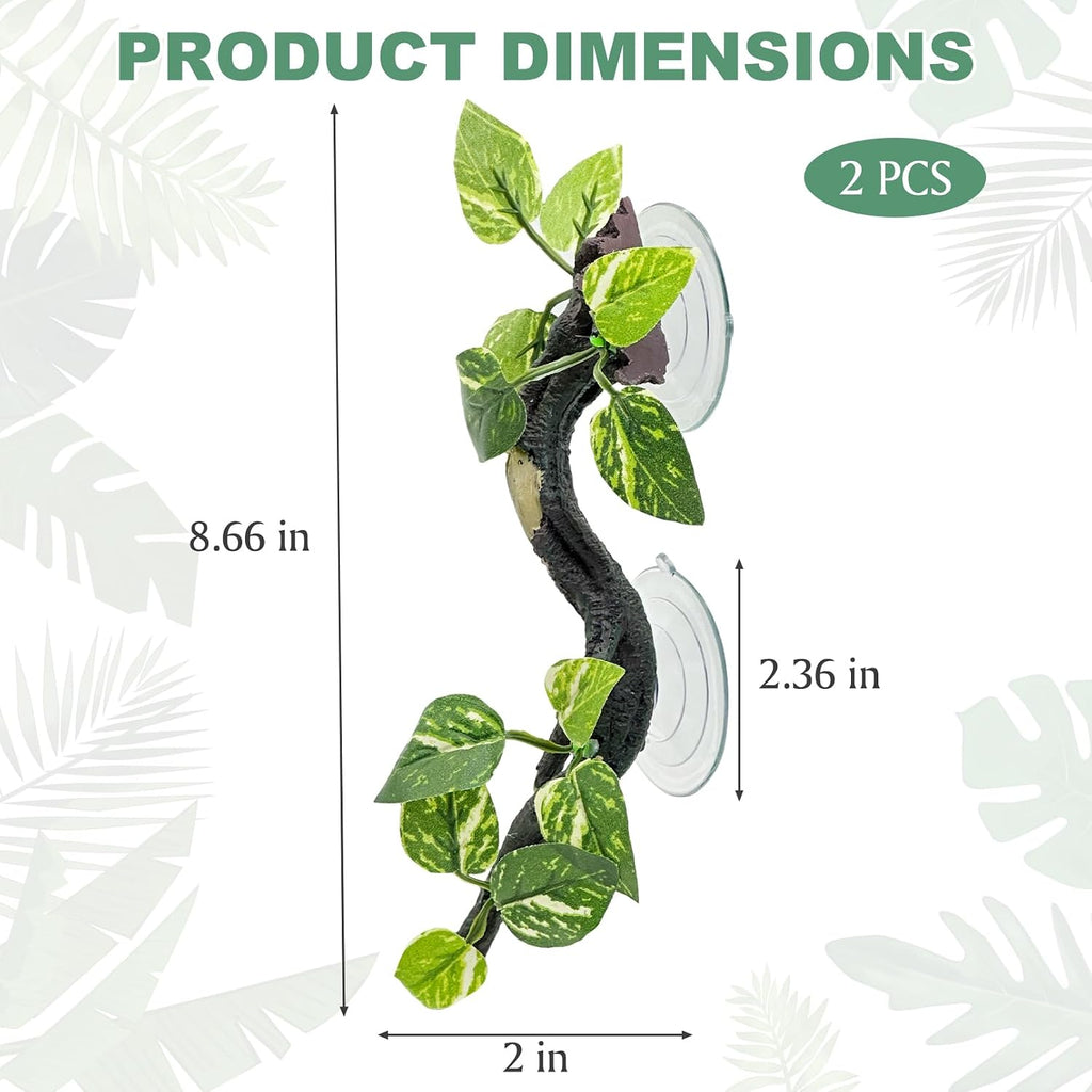 Resin climbing branch with suction cups