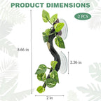 Resin climbing branch with suction cups