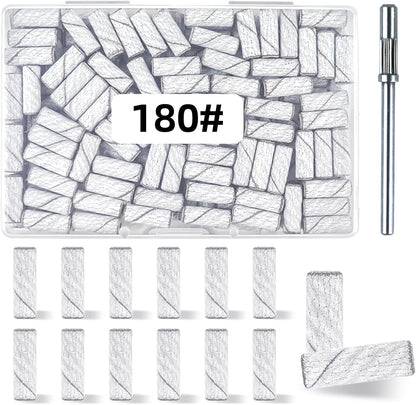 Tkyzms 180 grit white sanding bands set front view