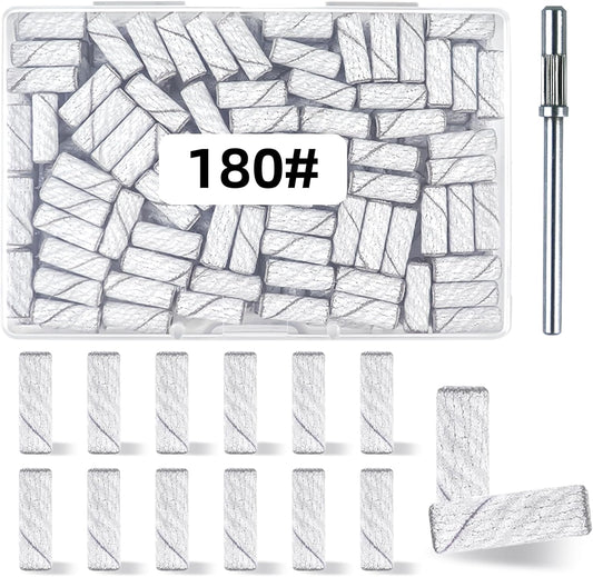 Tkyzms 180 grit white sanding bands set front view