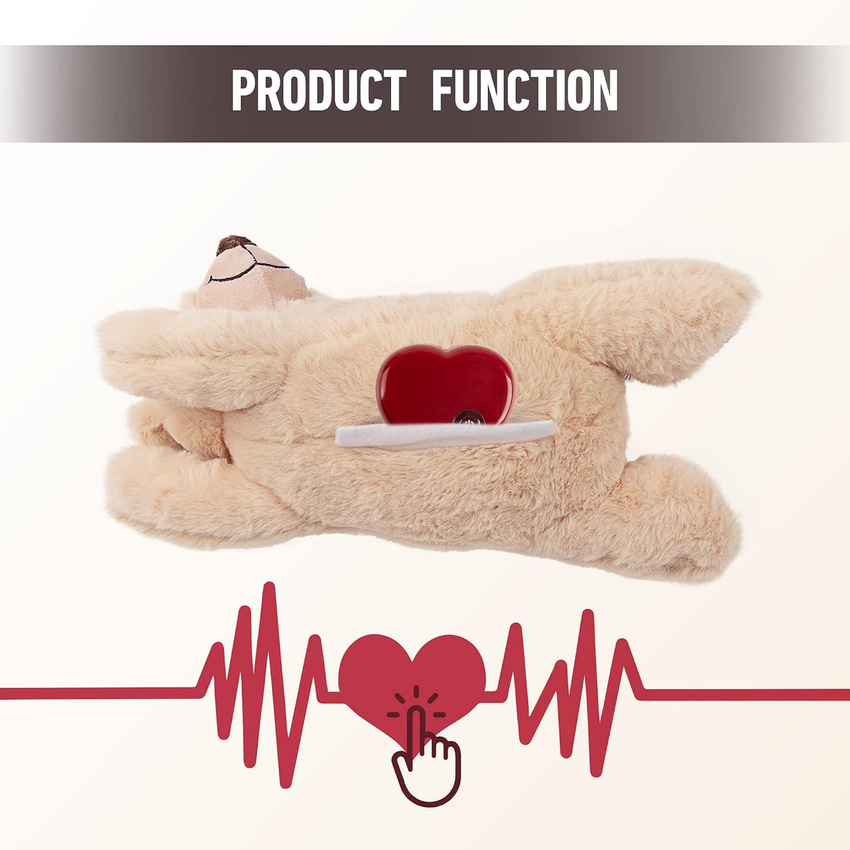 Reusable microwaveable warmer bag for Pet Prime puppy toy