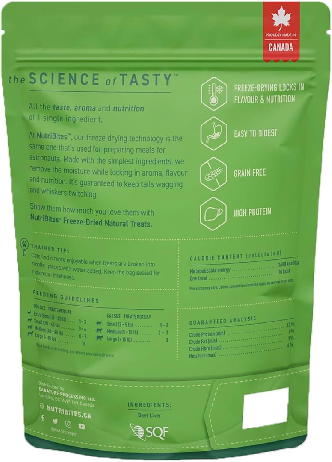 Nutri Bites high protein cat and dog food topper resealable bag