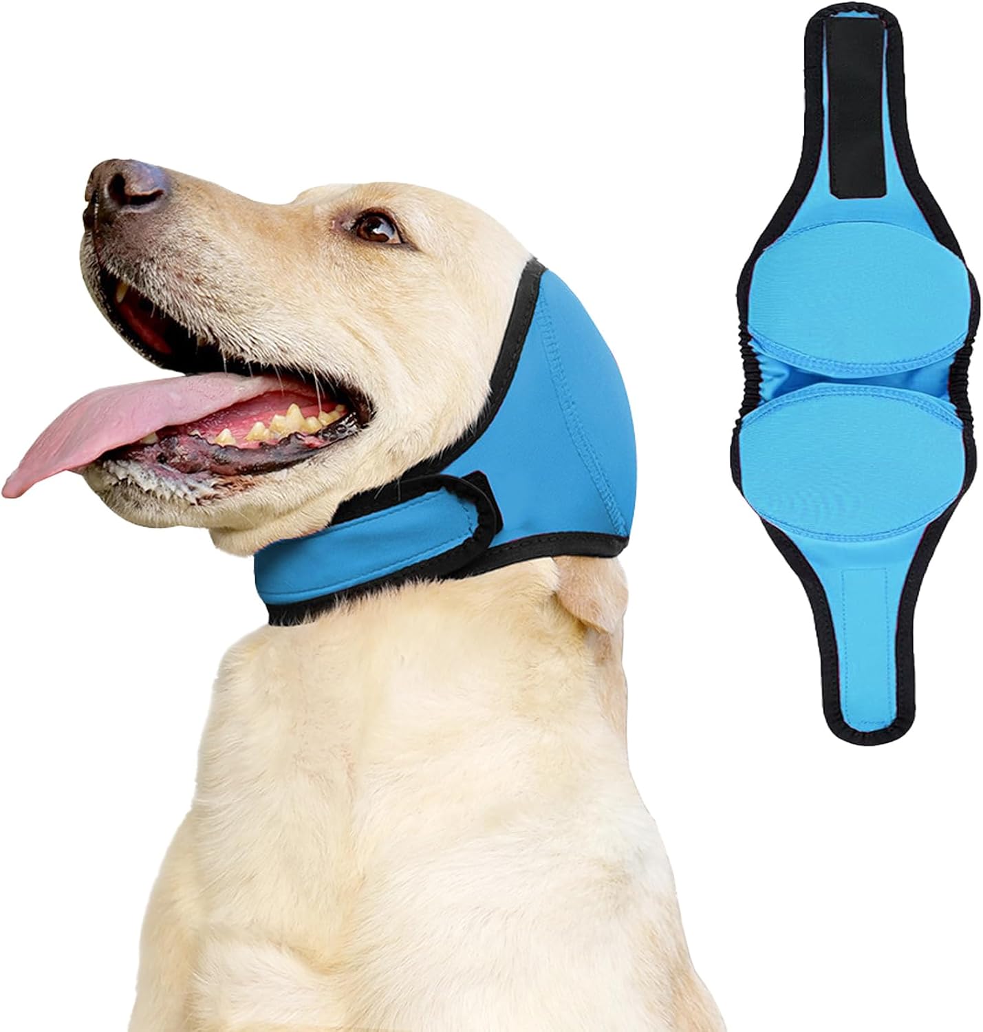 Dog Ear Muffs for Noise Protection, Soft Quiet Dog Ear Headband, Dog Ear Covers for Anxiety Relief, Calming No Flap Ear Wraps for Dog Hematoma Fireworks Thunderstorms Bathing Grooming - Image 9
