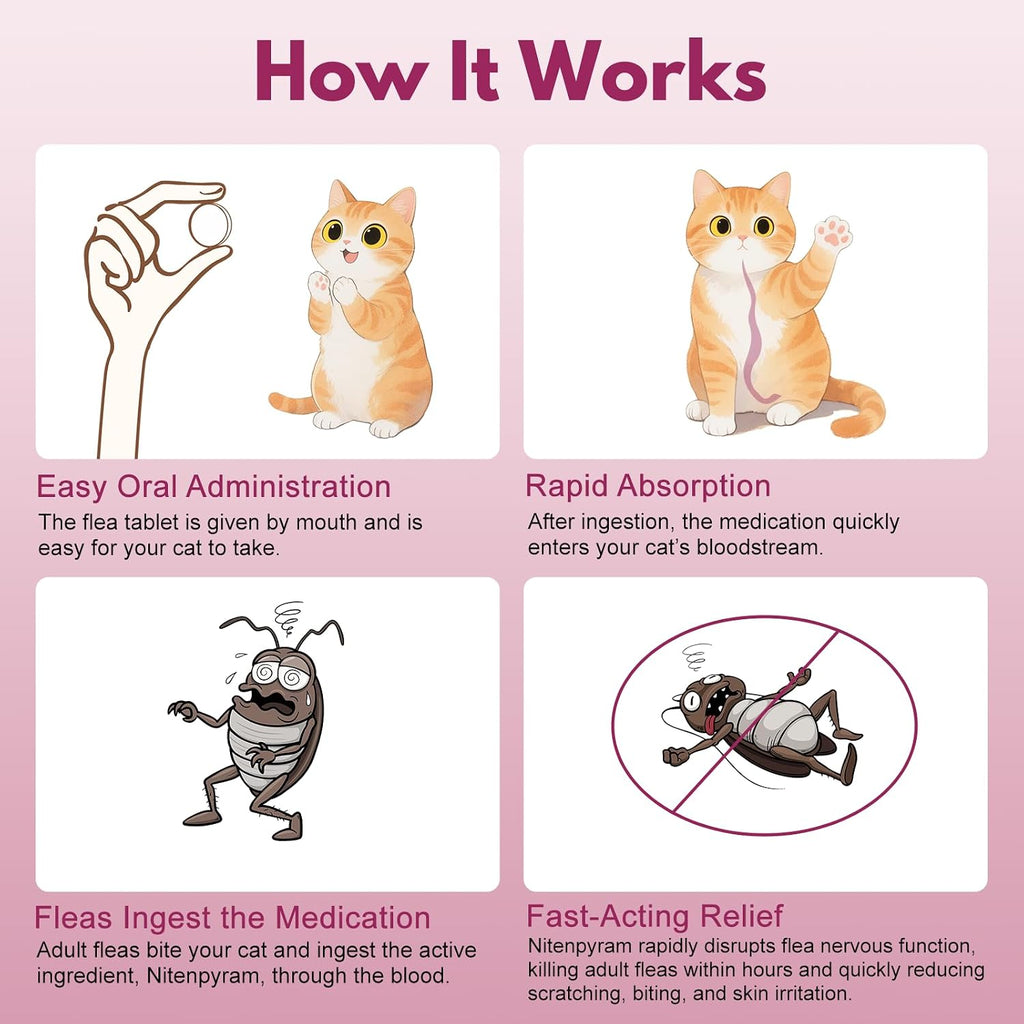 Diytoolsman flea treatment oral tablets packaging details