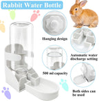 kathson Rabbit Water Dispenser for Cage 17 Oz Hanging Guinea Pig Water Bottle No Drip Gravity Automatic Bunny Water Bottle No Leak Small Animal Water Bottle for Chinchilla Ferret HamsterWhite - Image 5