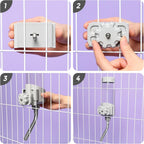 Vannon cage water dispenser disassembled to showcase easy cleaning components