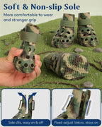 Side profile of Solowinner non-slip dog paw protectors