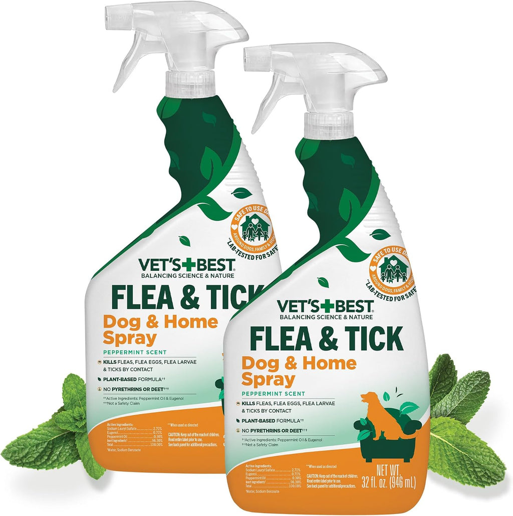 Vet's Best Indoor Flea and Tick Spray - Dog Flea and Tick Treatment for Home, Plant-Based Formula with Natural Oils, Kills Fleas, Eggs & Ticks on Contact, Made in USA, 32 oz - Image 13
