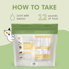 Bark and Whiskers dog food label showing ingredient details