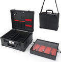 Chuangjin large barber carrying case front view professional tool organizer