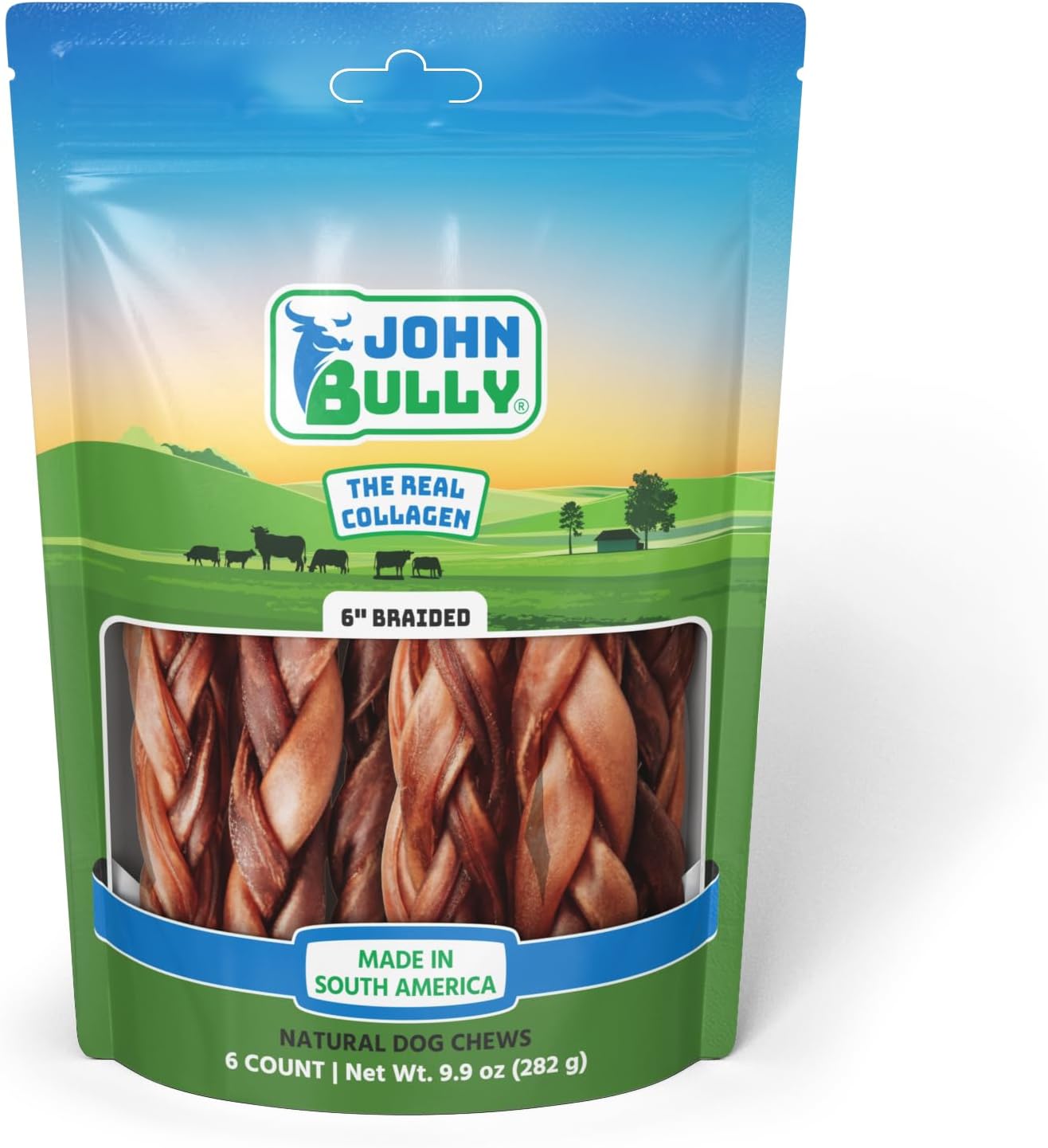 John Bully genuine imported USA dog healthy dental care treats display