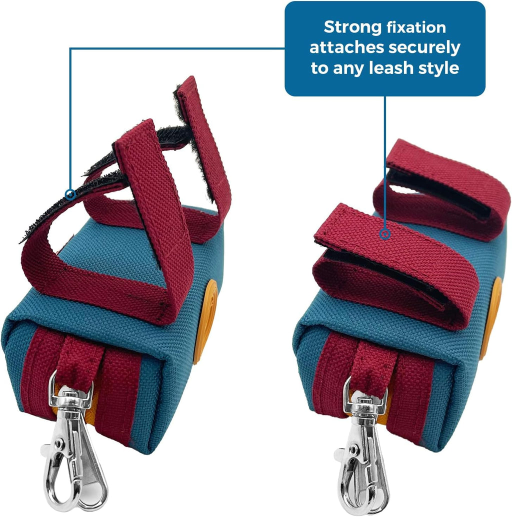 Sturdy zippered dog poop bag dispenser for daily pet walks