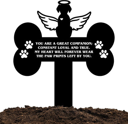 Cat Grave Marker Outdoor Memorial - 12in Metal Pet Memorial Plaque with Garden Cat Silhouette, Weatherproof Headstone for Yard or Indoor Tribute, Sympathy Gift for Loss of Cat - Image 12