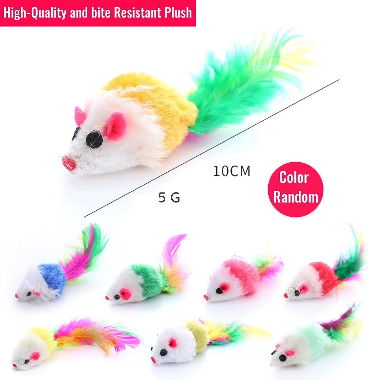 Packaging layout of the six piece interactive faux fur kitten play set