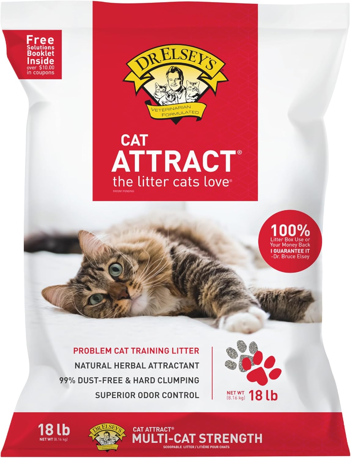 Dr. Elsey's cat litter bag in a clean home environment