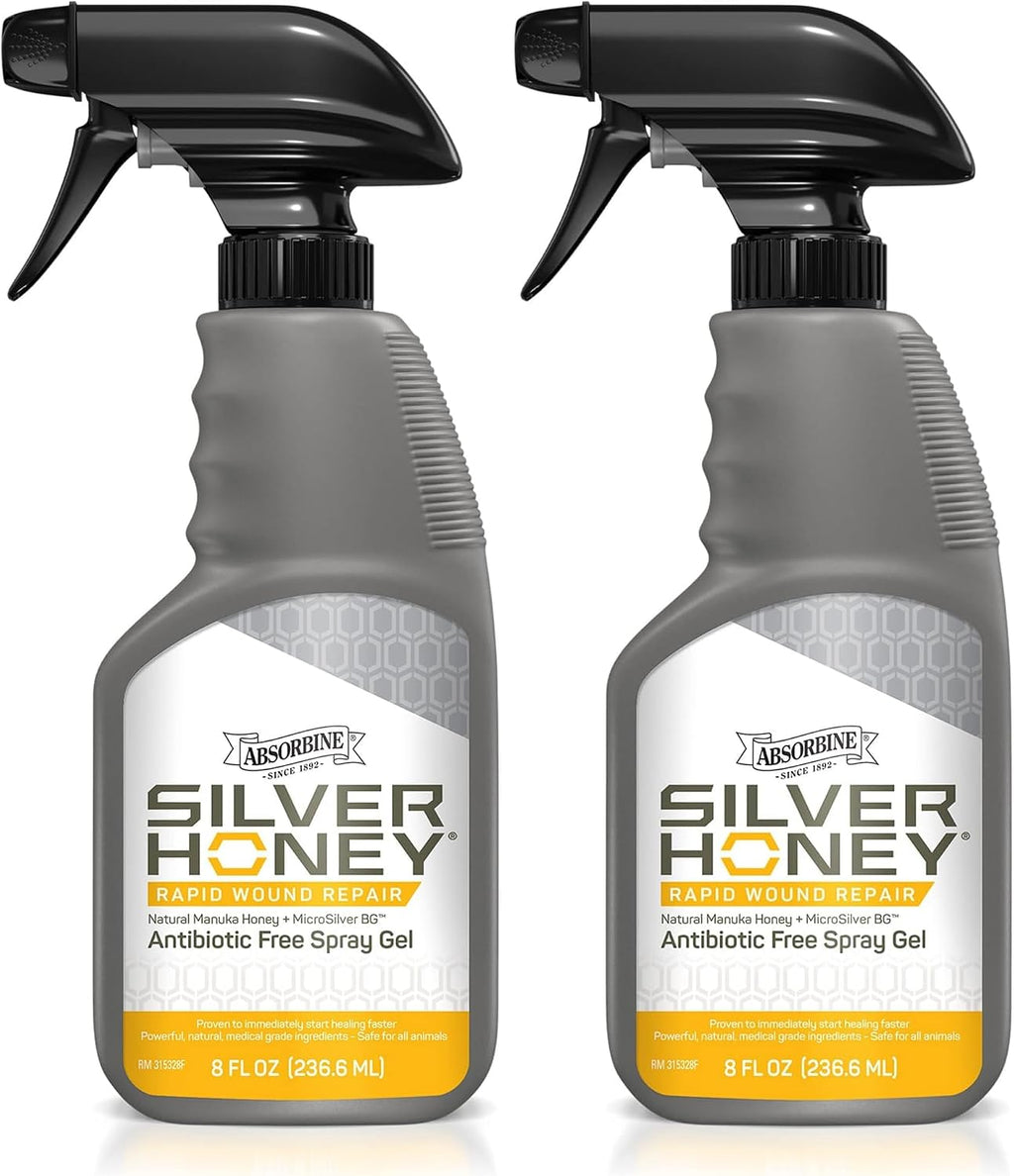 Authentic Absorbine Silver Honey wound care spray packaging