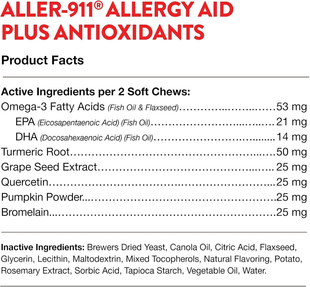 NaturVet Aller-911 supplement for cat respiratory health