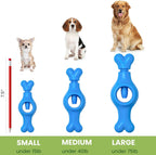 Blue cheweasy seesaw shaped dog chew holder