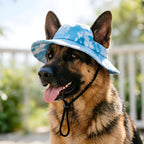 Adjustable chin strap detail on HDKUW pet hat