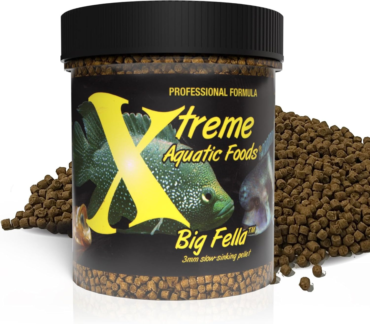 Xtreme Big Fella 3.0mm Pellets: Professional Nutrition for Medium to Large Cichlid/Community Fish - Boost Immune & Digestive Health, Color & Energy, Max Protein Fish Food - USA Farm Grown (20oz) - Image 11
