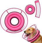 2-in-1 Soft Inflatable Dog Cone Collar Alternative with Enhanced Anti-Licking Guard Shield, Dog Collar After Surgery, Adjustable Recovery Cones for Large Medium Small Dogs and Cats(Blue, M+) - Image 9