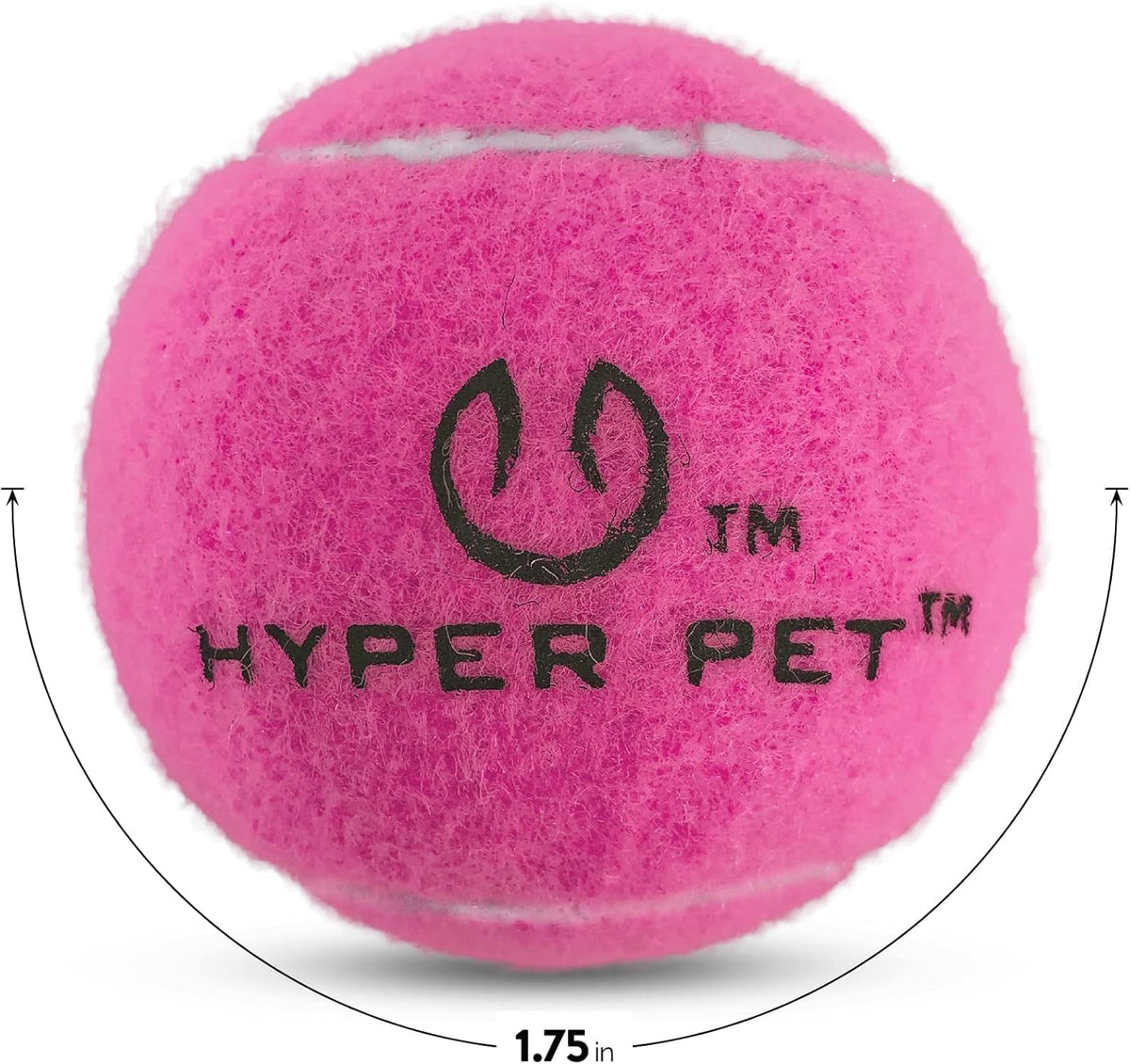 Small 1.75 inch pink tennis balls for dogs