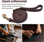 LWBMG professional pet training leash highlighting the thick three quarter inch width.