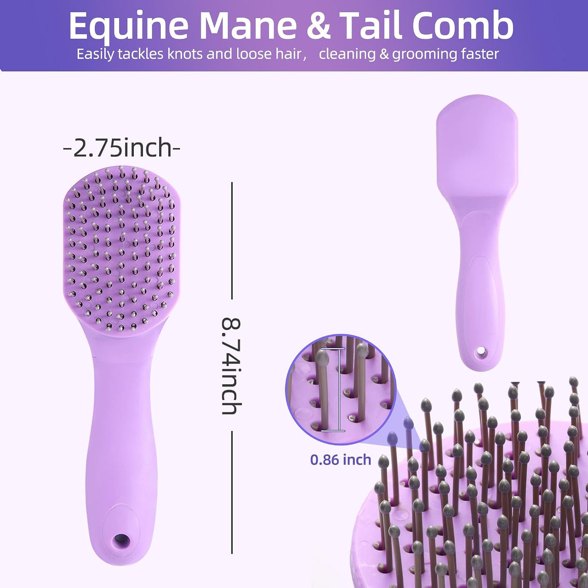 Ergonomic non-slip handle of Uylkm grooming brush