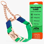 Jelly Martingale Collar for Dogs with Chain - 2-Way Control, Waterproof No Pull Dog Collar, Quick Release Buckle, One-Time Adjustment, Easy-Clean, Escape Free, Odor-Resistant, Blue & Rose, L - Image 11