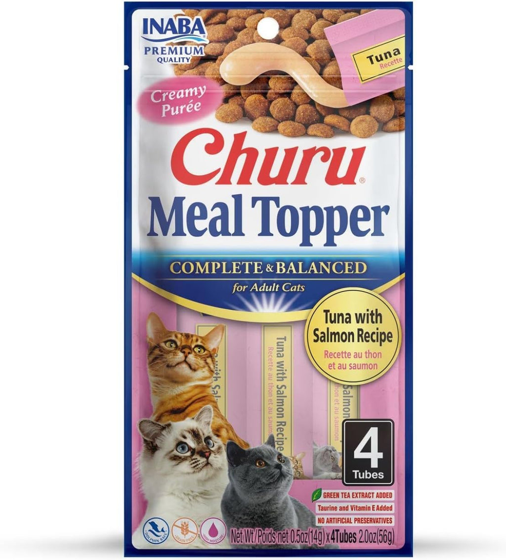 INABA Churu Meal Topper for Cats, Complete & Balanced, Creamy, Lickable Pure Cat Food Topper, 0.5 Ounce Tube, 12 Tubes (4 per Pack), Tuna with Scallop Recipe - Image 15