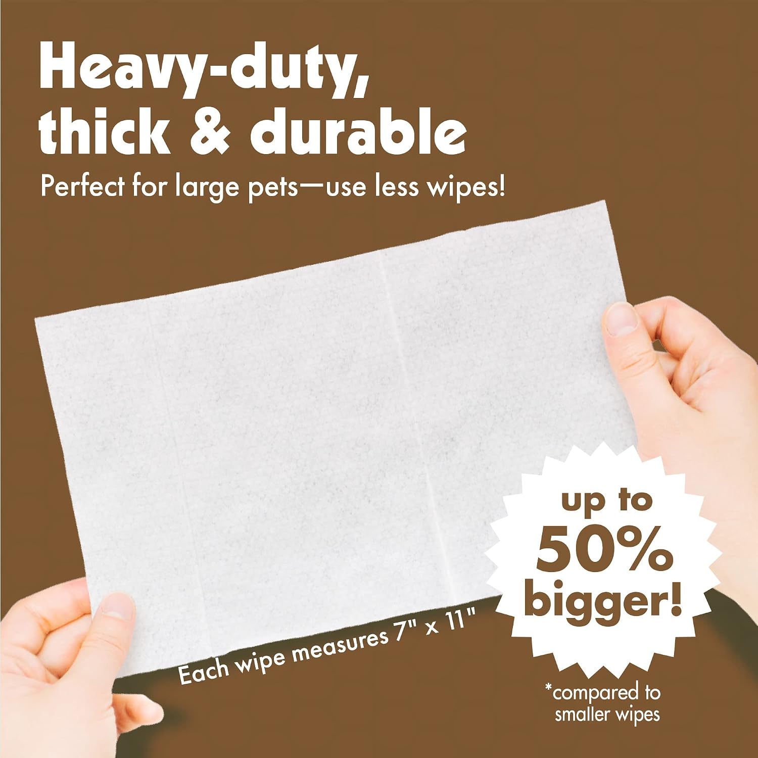 Petkin thick grooming cloths for cleaning pet face ears and body.