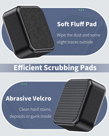 Compact non floating aquarium magnetic brush for glass maintenance