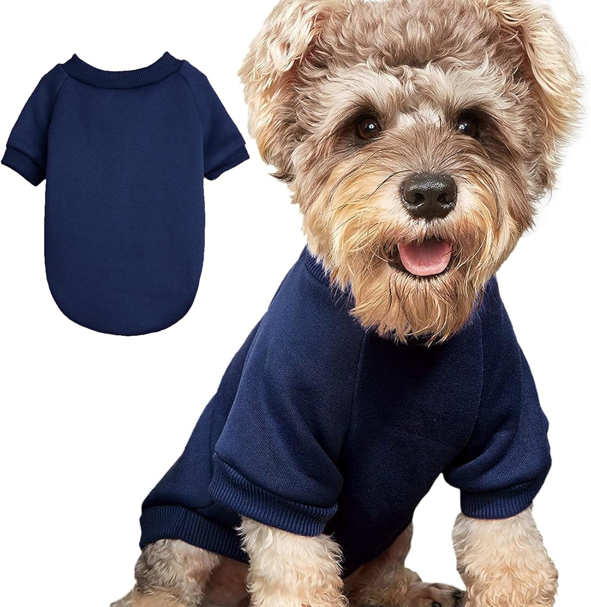 Puppy Sweater for Small Dogs Clothes Warm Winter Cat Clothe Pet Sweatshirt Knitwear Doggie Kitten Clothing, Green, Medium - Image 15