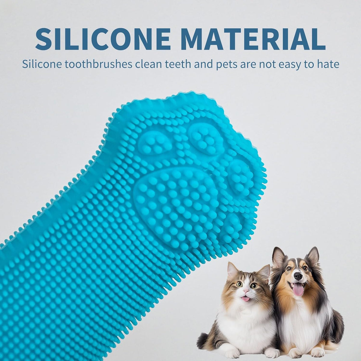 Side view of Hera Harmony silicone dental brush