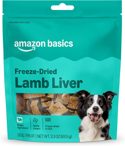 Amazon Basics Freeze-Dried Raw Single Ingredient Dog Treats (Previously Wag), Beef Liver, High Protein, Grain-Free, 3.3 Ounce (Pack of 1), Packaging may vary - Image 10