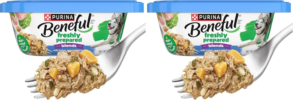 Purina Beneful Freshly Prepared Blends Wet Dog Food Variety Pack with Beef, Chicken, or LambDog Food - (Pack of 12) 10 oz. Tubs - Image 14