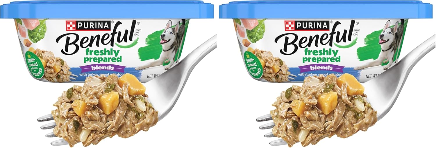 Purina Beneful Freshly Prepared Blends Wet Dog Food Variety Pack with Beef, Chicken, or LambDog Food - (Pack of 12) 10 oz. Tubs - Image 14